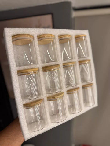 برطمانات توابل بغطاء بامبو طبيعي لحفظ النكهة والانتعاش – Bamboo Lid Spice Jars for Freshness Preservation