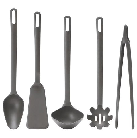 5-Piece Heat-Resistant Silicone Kitchen Utensil Set – IKEA Style