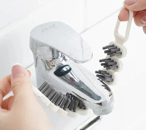 فرشاة تنظيف مرنة لتصل إلى أضيق الفواصل والأركان - بشعيرات قوية