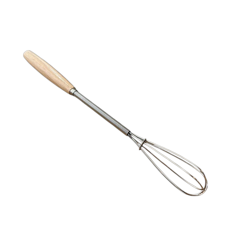 Wooden Hand Egg Beater – Compact Manual Whisk for Quick Mixing