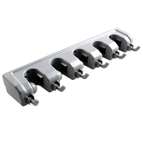Wall-Mounted Mop & Broom Holder – Cleaning Tools Organizer with Hooks & Screws