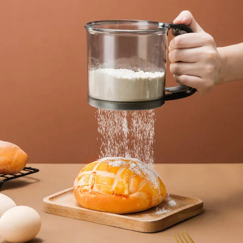 منخل دقيق أكريليك مقاوم للحرارة – Heat-Resistant Acrylic Flour Sifter