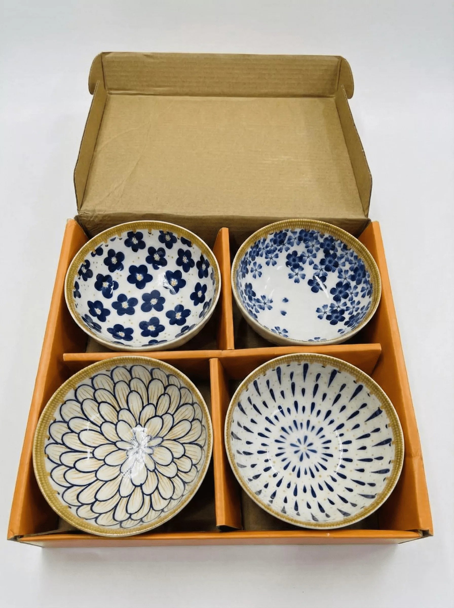 طبق سيراميك بوهيمي – لقطة جانبية توضح الارتفاع والتشطيب الخارجي للتصميم