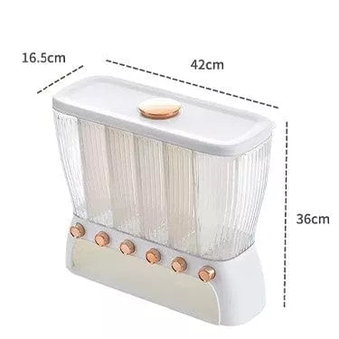 علبة تخزين طعام محكمة الغلق مصممة للحبوب والبقوليات – Airtight Food Container for Grains and Cereals