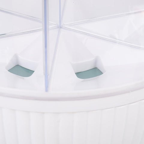 منظر من الأعلى لحاوية 6 أقسام – تقسيم داخلي واضح