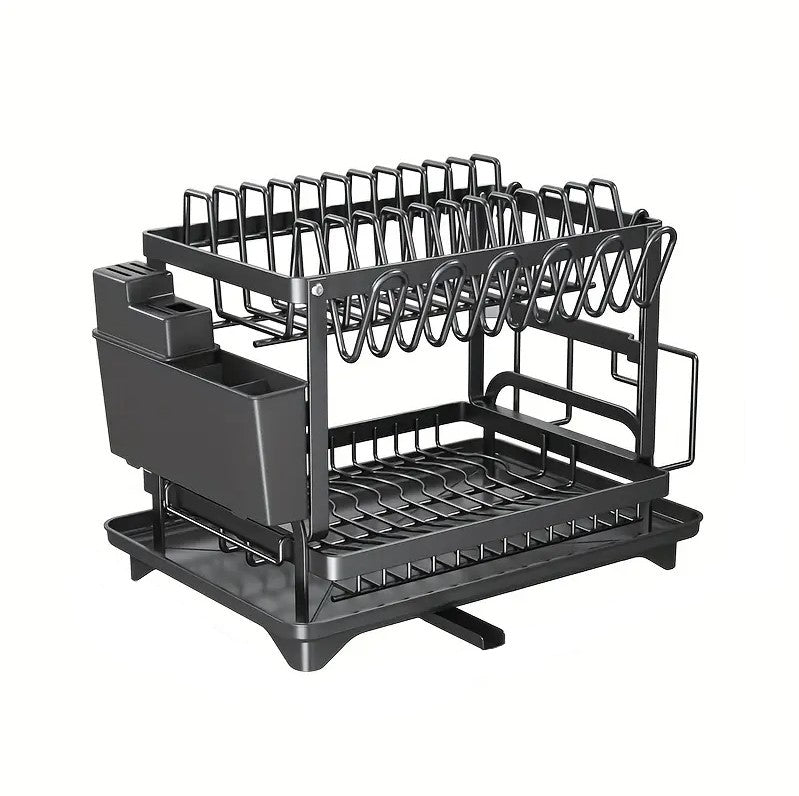 2-Tier Dish Drying Rack – Modern & Functional Kitchen Organizer