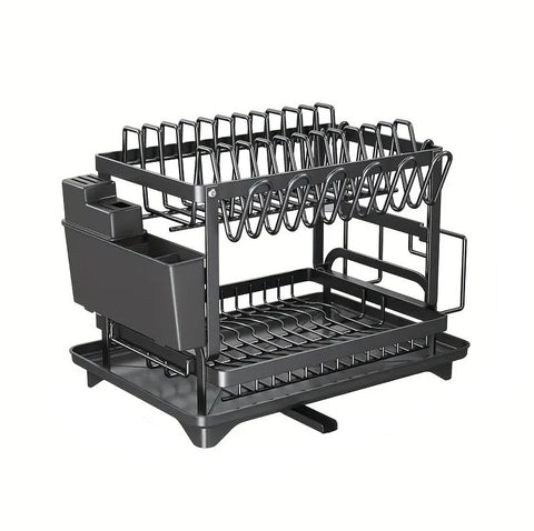 2-Tier Dish Drying Rack – Modern & Functional Kitchen Organizer