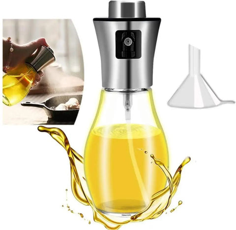 200ml Glass Oil Sprayer – Stainless Steel Lid
