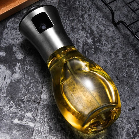 200ml Glass Oil Sprayer – Stainless Steel Lid