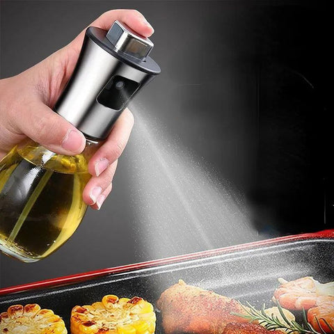 200ml Glass Oil Sprayer – Stainless Steel Lid