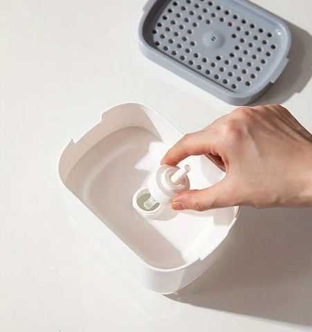 Soap Dispenser with Sponge Holder – Includes Cleaning Sponge