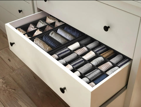 4-Piece Fabric Drawer Organizer Set