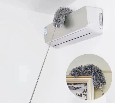 ممسحة غبار (زعّافة) طويلة قابلة للتمديد حتى ٢.٨ متر – لتنظيف الأسطح المرتفعة والزوايا