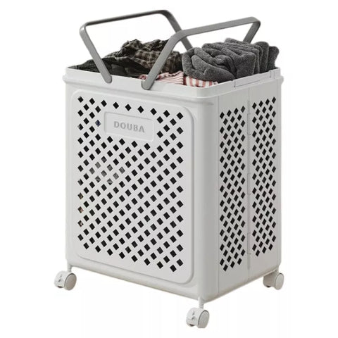 سلة غسيل ILVIA كبيرة قابلة للطي – زاوية أمامية | ILVIA Large Foldable Laundry Basket – Front View