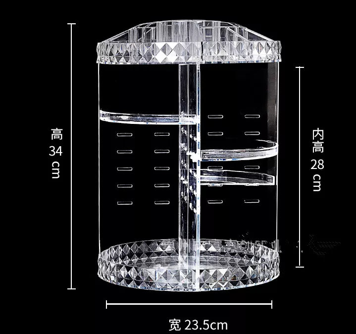 منظم أكريليك كبير لتخزين أدوات المكياج والعطور – ILVIA | Large Acrylic Organizer for Makeup & Perfume Storage – ILVIA