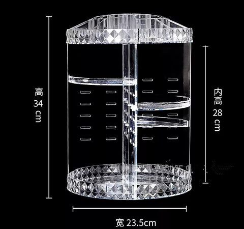 منظم أكريليك كبير لتخزين أدوات المكياج والعطور – ILVIA | Large Acrylic Organizer for Makeup & Perfume Storage – ILVIA