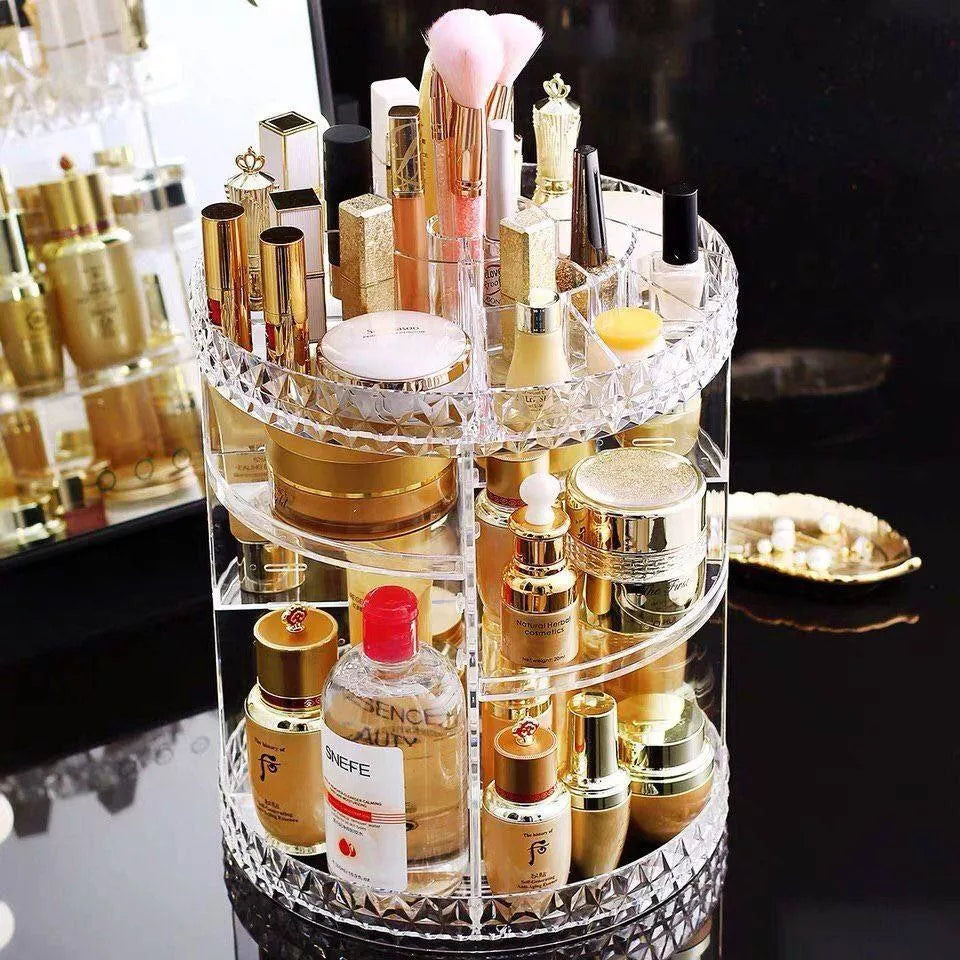 منظم مكياج أنيق لتخزين أدوات التجميل والعناية بالبشرة – ILVIA | Elegant Makeup Organizer for Skincare & Beauty Tools – ILVIA