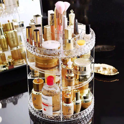 منظم مكياج أنيق لتخزين أدوات التجميل والعناية بالبشرة – ILVIA | Elegant Makeup Organizer for Skincare & Beauty Tools – ILVIA