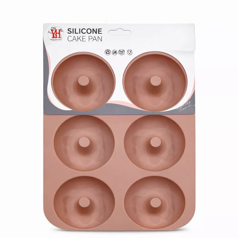 قالب دونات سيليكون 6 فتحات غير لاصق – Silicone Donut Mold 6 Cavities