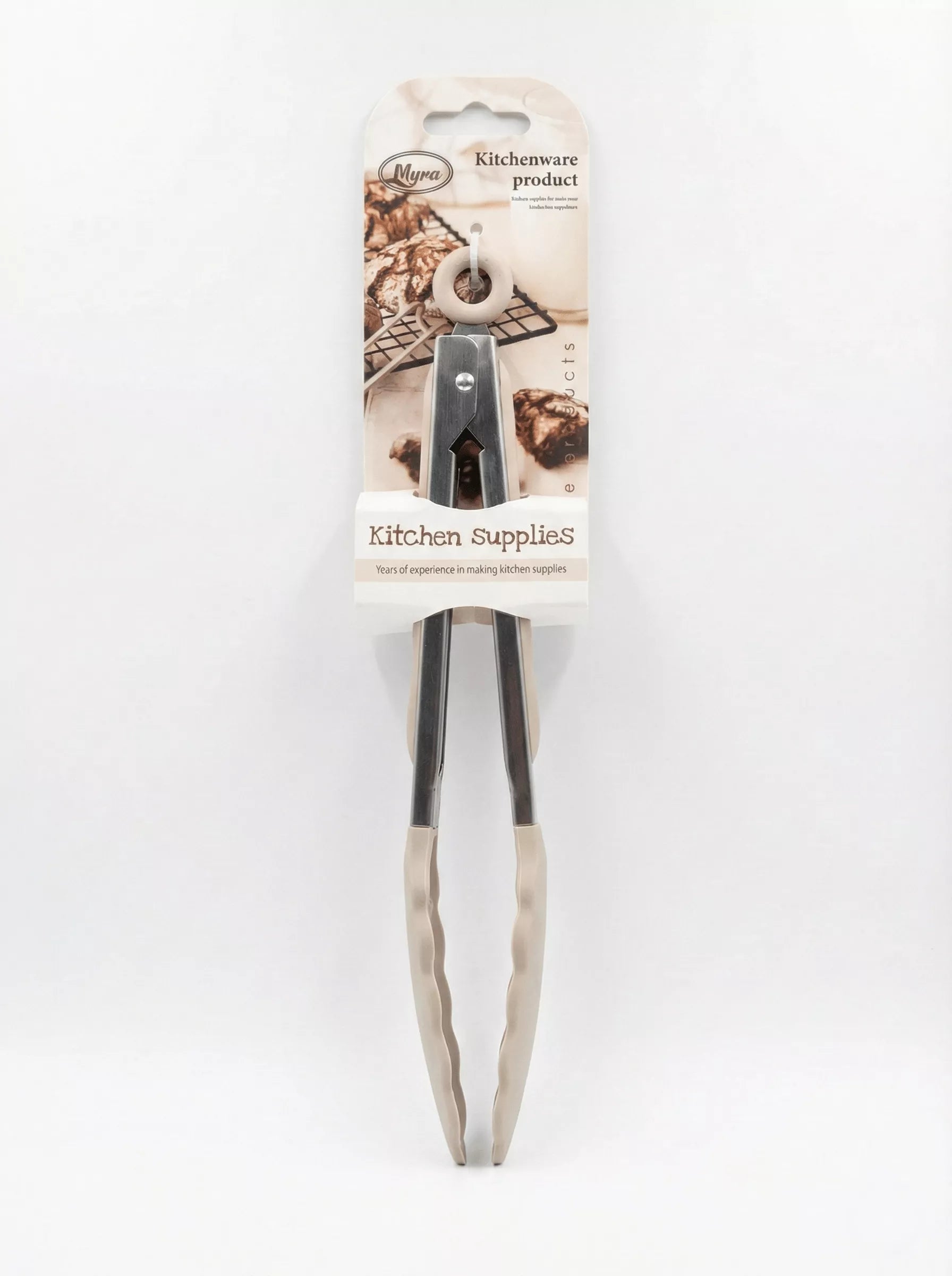 مساكة مطبخ بطرف سيليكون مناسبة للتقديم والتقليب – Stainless Steel Silicone Tip Tongs for Serving and Cooking