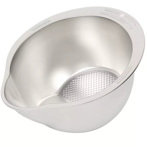 بُولة غسيل ستانلس ستيل مع خضار – Stainless Steel Washing Bowl with Vegetables – مناسبة لغسل الخضروات والفواكه